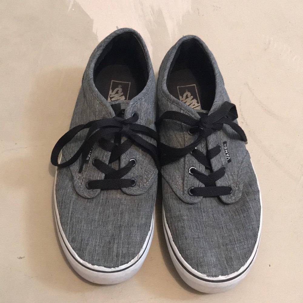 Classic Gray Vans! Great condition!